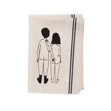 TEA TOWEL NACKED COUPLE BACK HELEN B