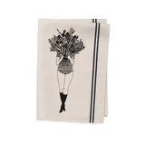 TEA TOWEL "FLOWER GIRL" HELEN B