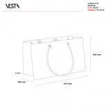 SHOPPER CHARLOTTE MEDIA DECOR MODERN