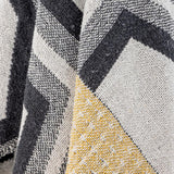 PLAID ANNLI THROW GREY