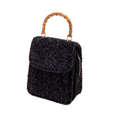 LA MILANESA SALOME' BORSA IN LANA NERA