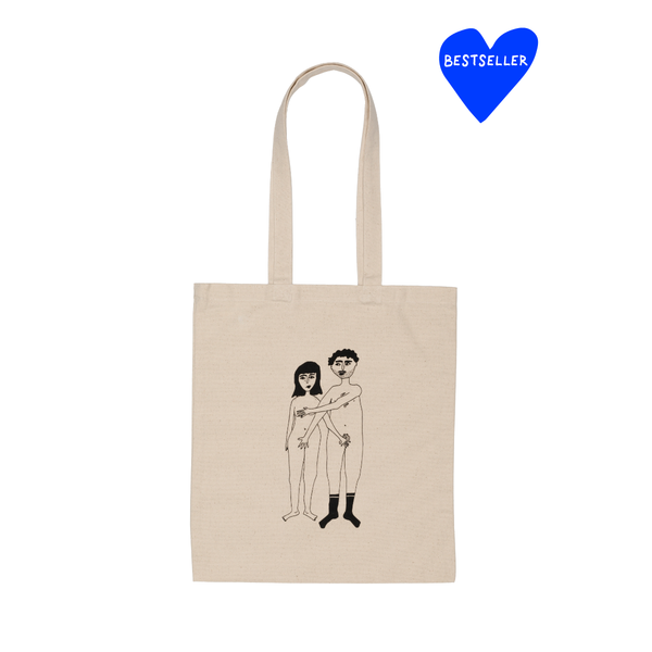 TOTE BAG NAKED COUPLE HELEN B