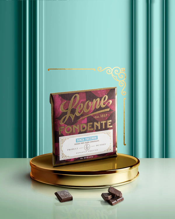 TAVOLETTA LEONE CIOCCOLATO FONDENTE SENZA ZUCCHERI