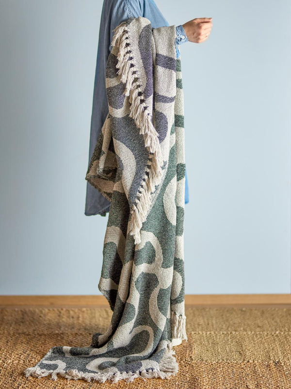 PLAID SALOBRE THROW BLACK