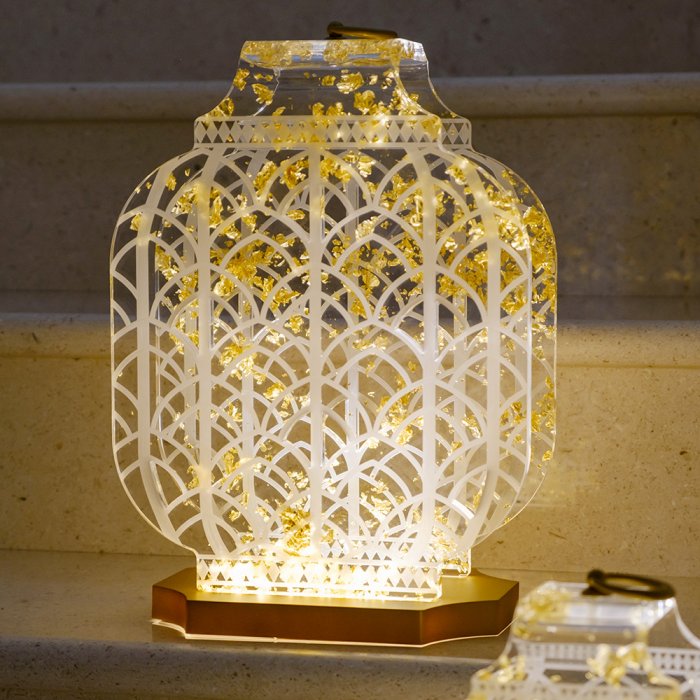 LANTERNA ATENA MEDIA ORO