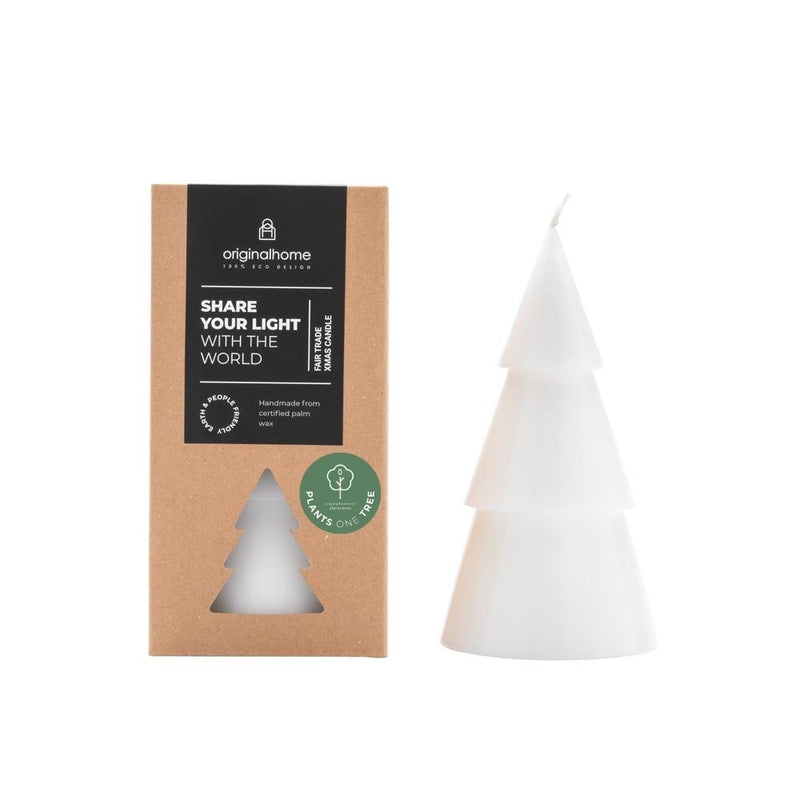 TREE CANDLE WHITE L