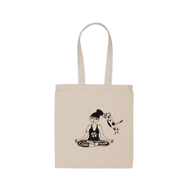 TOTE BAG ZEN WITH CATS HELEN B