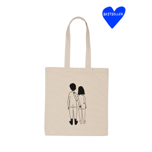 TOTE BAG NAKED COUPLE BACK HELEN B