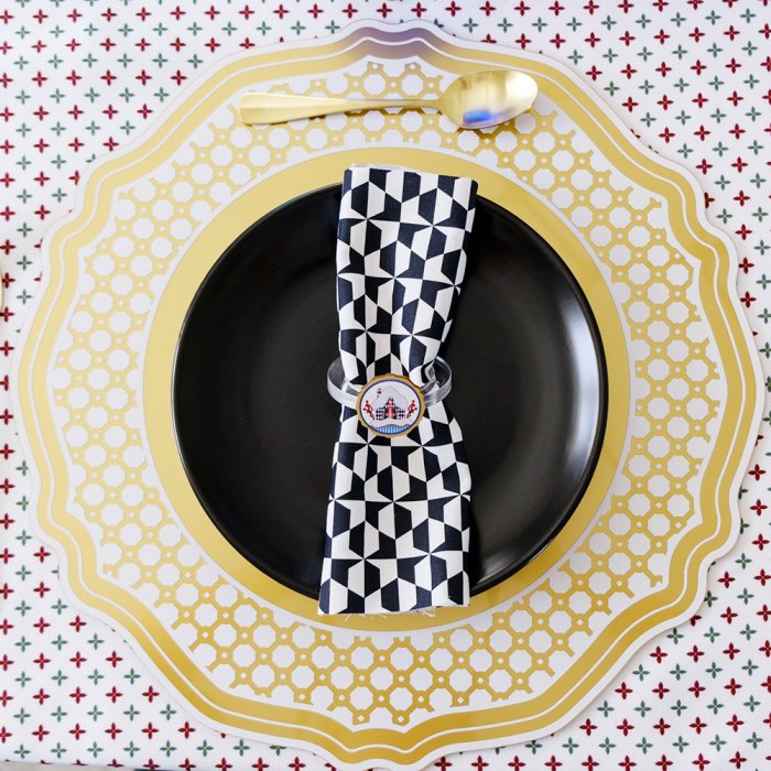 SET 2 SOTTOPIATTI NATALIZI ORO