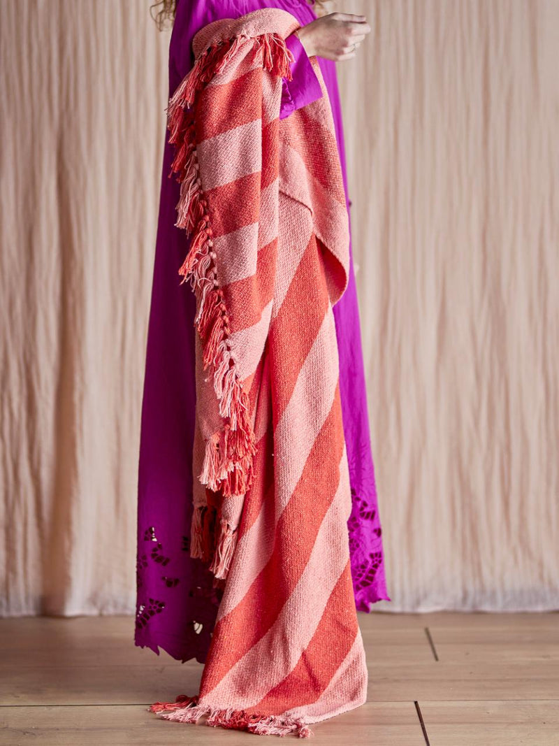 PLAID FRELLO THROW ORANGE