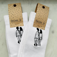 GYM SOCKS NAKED COUPLE BACK 38-41 HELEN B