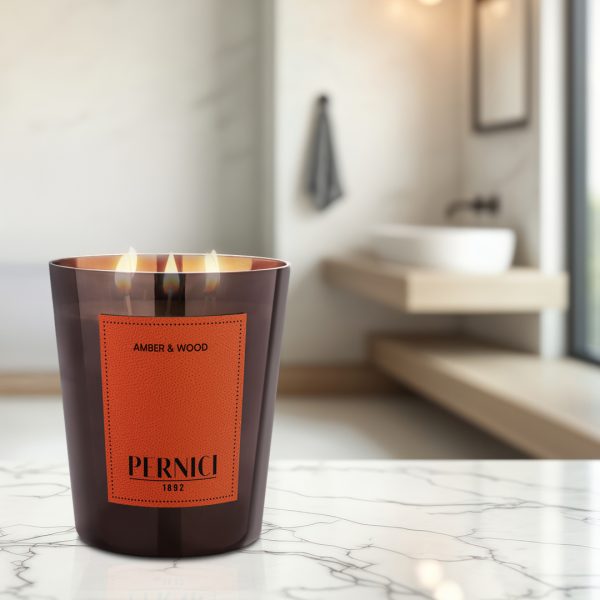 CERERIA PERNICI CANDELA AMBER & WOOD MAGNUM 1.5KG
