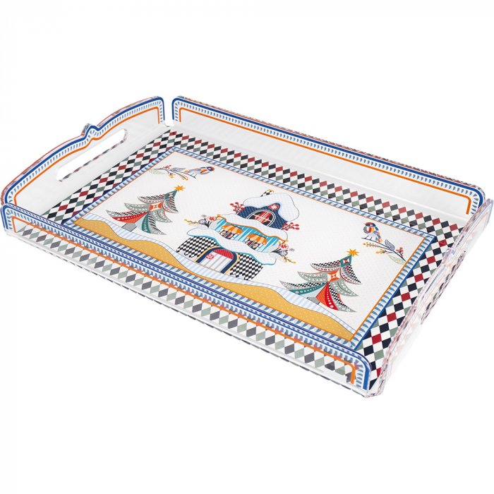 VASSOIO PICCOLO CASETTA NATALE