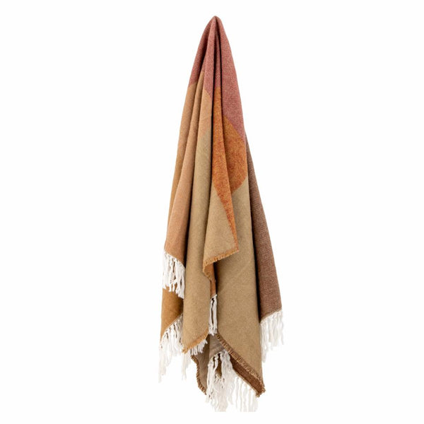 PLAID ARA THROW BROWN