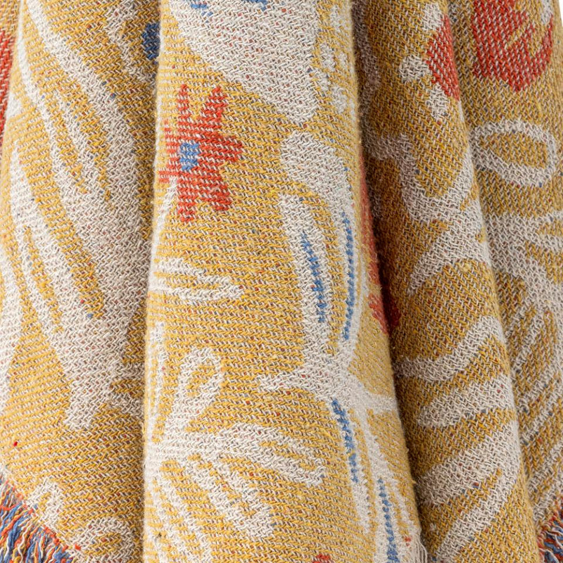 PLAID REIMS THROW YELLOW