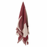 PLAID OLICA THROW RED
