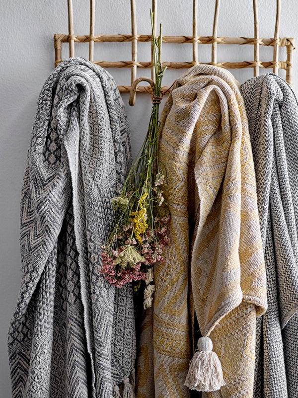 PLAID RODION THROW GREY