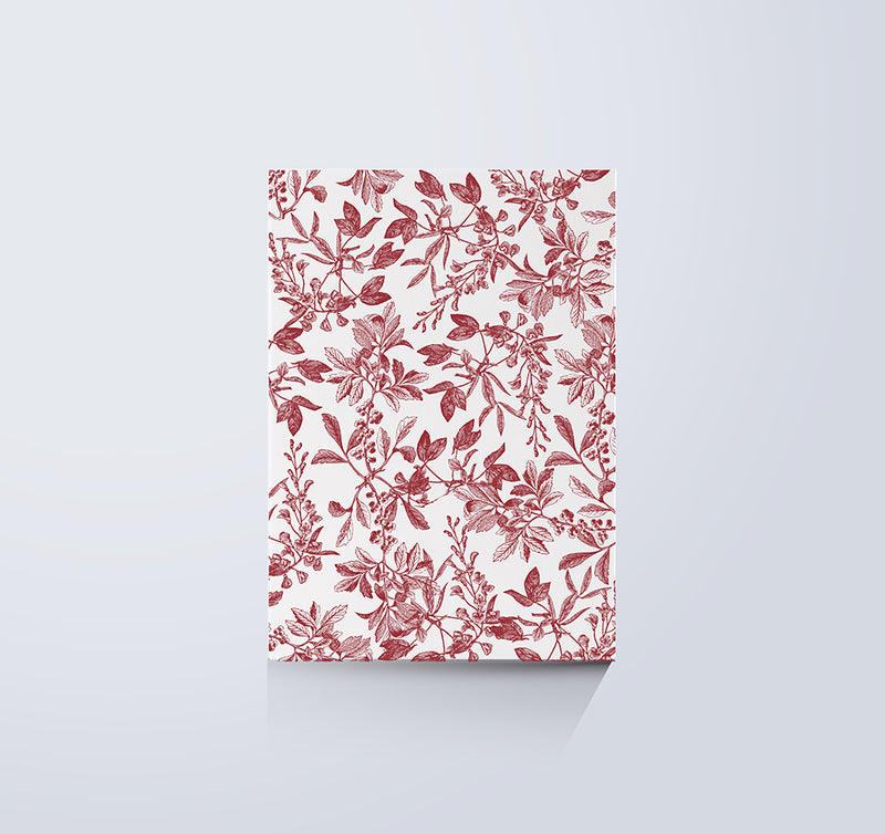 TO BE OR NOTE TACCUINO BIANCO "BURGUNDY"