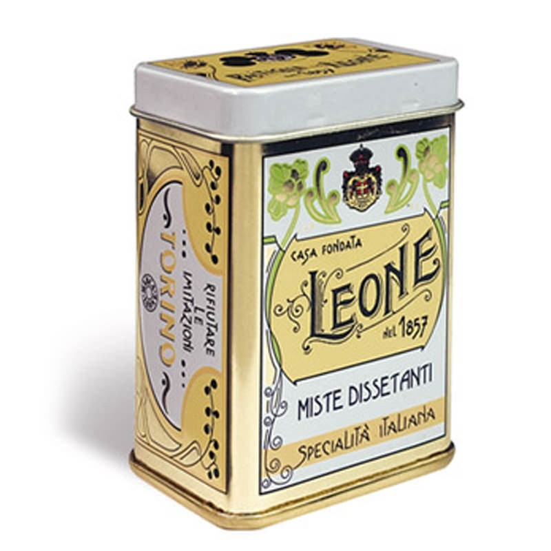 PASTIGLIE LEONE MISTE DISSETANTI - SCATOLA IN LATTA