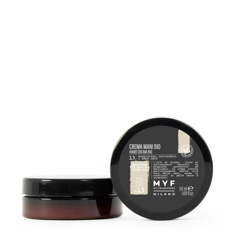MYF CREMA MANI BIO 250ML MAGGIORANA CORIANDOLO PEPE NERO NSG CONCEPT STORE MALCESINE