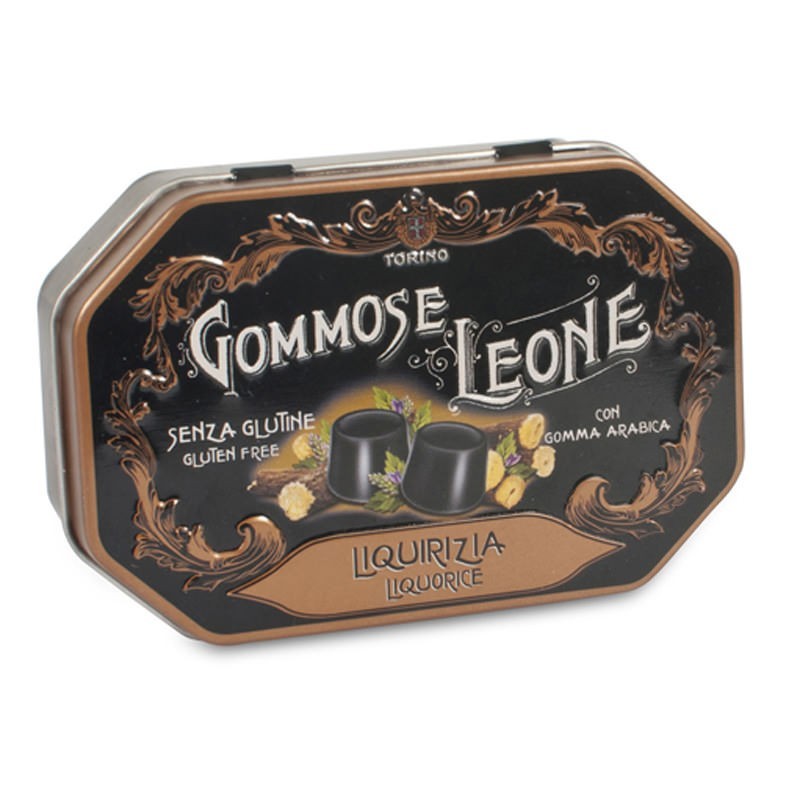 GOMMOSE LEONE LIQUIRIZIA - SCATOLA IN LATTA