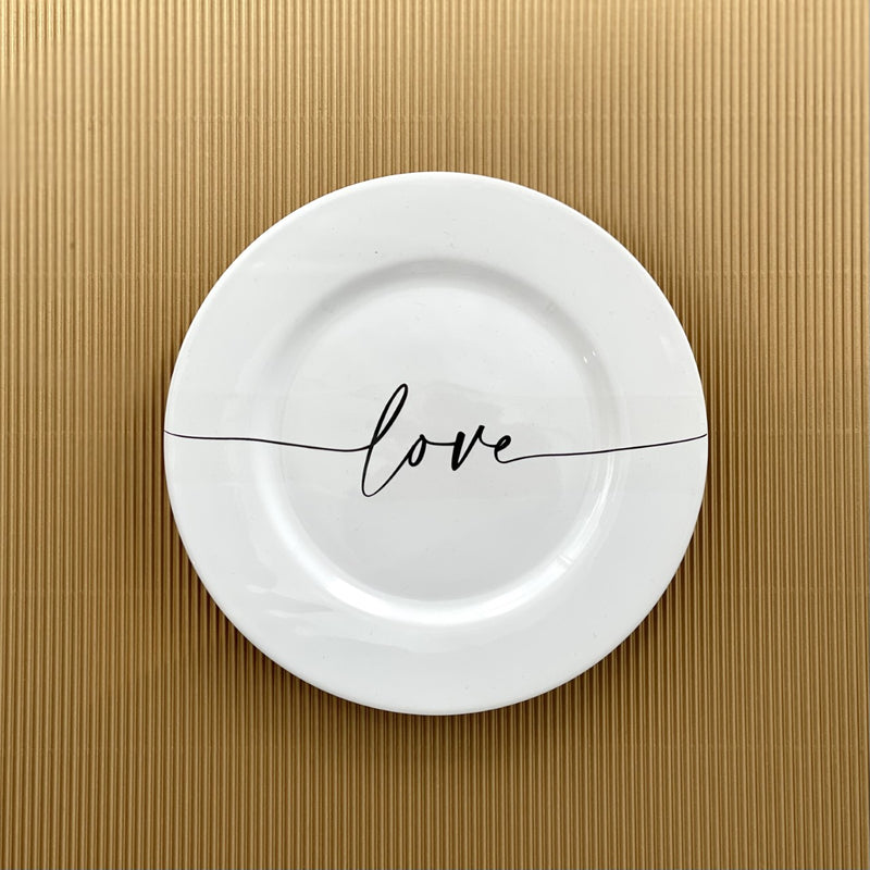 PIATTO DOLCE CALLIGRAFA LOVE
