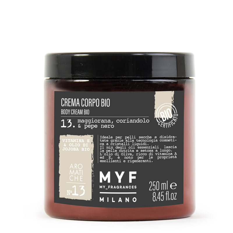 MYF CREMA CORPO BIO 250ML MAGGIORANA CORIANDOLO PEPE NERO NSG CONCEPT STORE MALCESINE