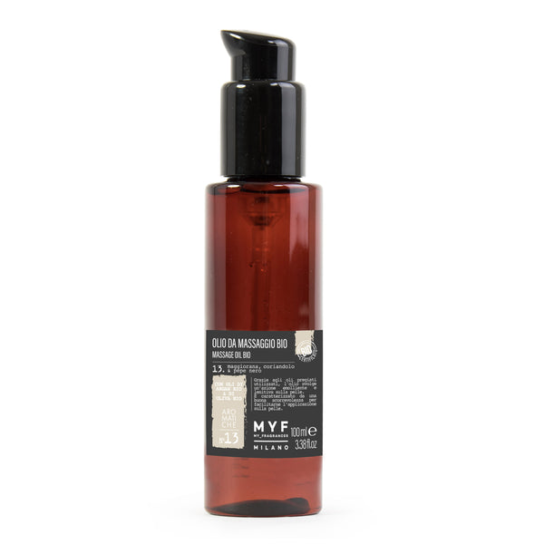 MYF OLIO DA MASSAGGIO BIO 250ML MAGGIORANA CORIANDOLO PEPE NERO NSG CONCEPT STORE MALCESINE