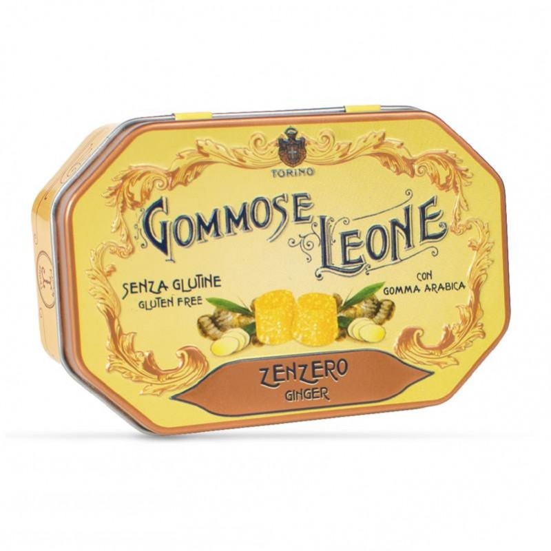 GOMMOSE LEONE ZENZERO - SCATOLA IN LATTA