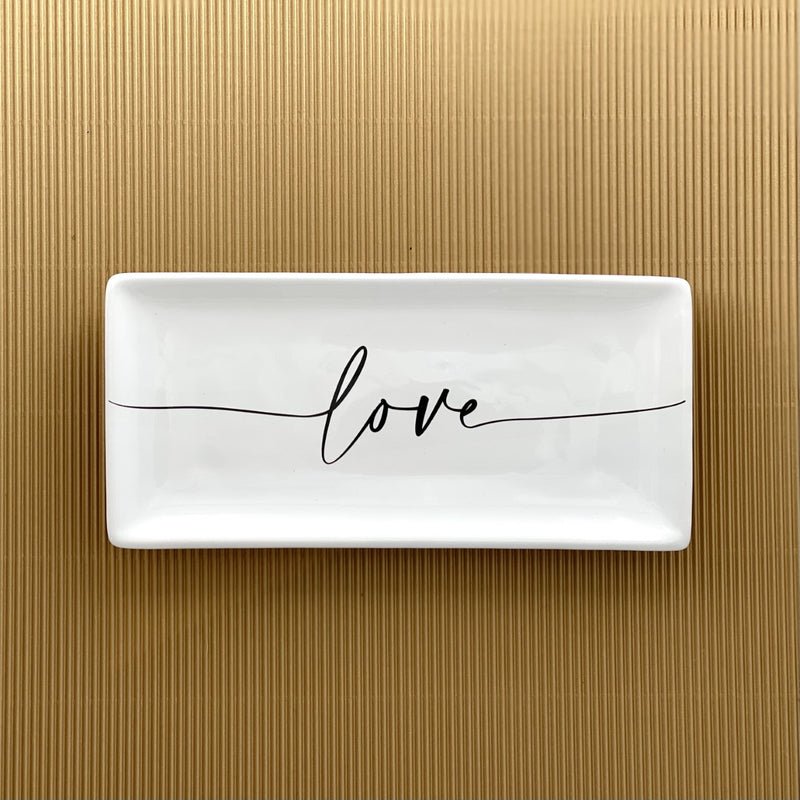 VASSOIO RETTANGOLARE CALLIGRAFA LOVE