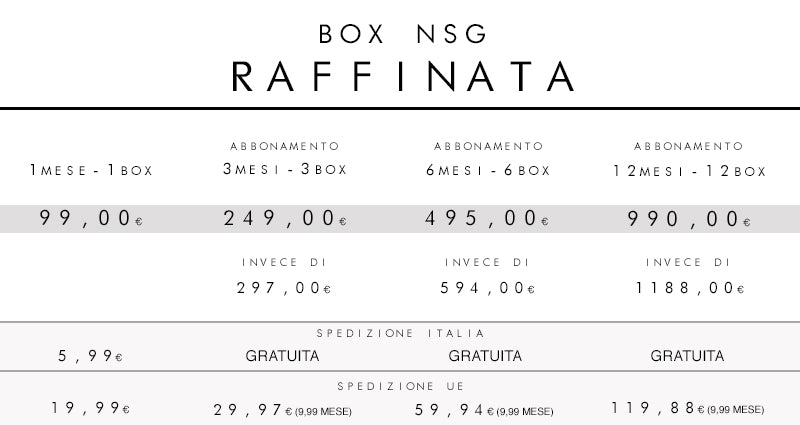 BOX NSG RAFFINATA