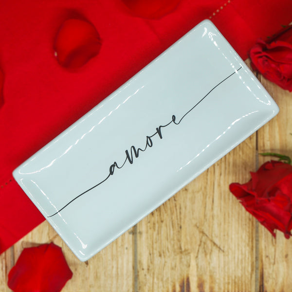 VASSOIO RETTANGOLARE CALLIGRAFA AMORE